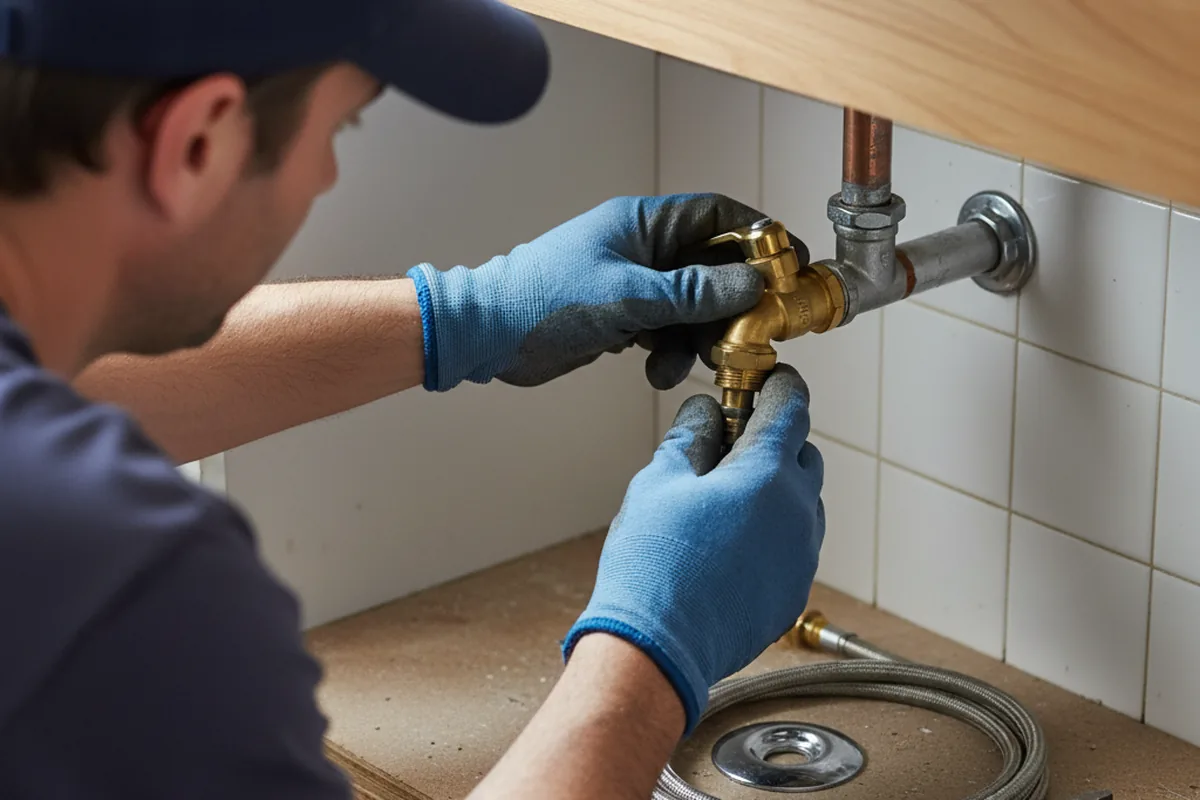 Shutoff valve and fitting work during Repiping in Apple Springs